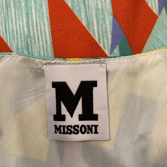 M by Missoni Geometric Print Abstract Sleeveless Shift Dress, Size 8 - Picture 13 of 14
